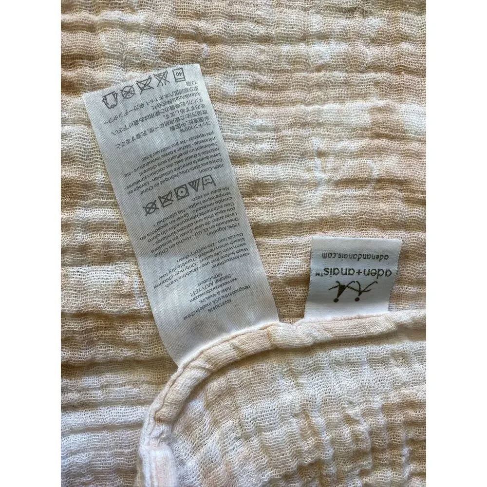 Lulujo Baby 100% Cotton Muslin Swaddle Blankets 40x 40 Aden + Anais Lot Of 2